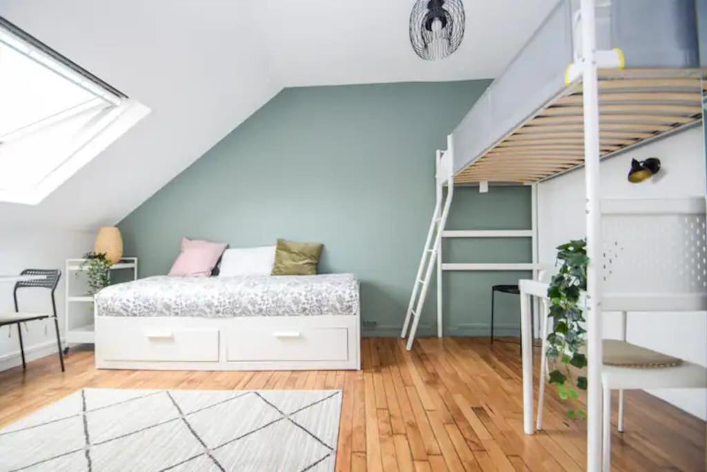Disponible - Appartement Entier - 10Mn Rer B Aeroport Cdg - Paris Gare Du Nord, T11 Express, Le Bourget, Tout Equipe, Netflix Gratuit, 3 Personnes, 4Eme Etage, Escaliers, Parc Des Expositions, Parking Rue Gratuit Apres 19H Дрансі Екстер'єр фото